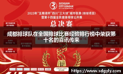 成都排球队在全国排球比赛经验排行榜中荣获第十名的喜讯传来